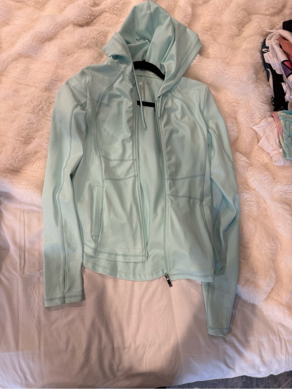 BuffBunny Northern Lights Ice Blue/Frost jacket & leggings set - Picture 3 of 5